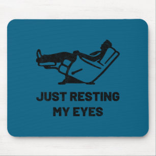 Mousepad Apenas Descansando Meus Olhos Cadeira Reclinável E