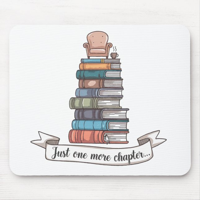 Mousepad Apenas Mais Um Capítulo - Design do Livro Cozy (Frente)
