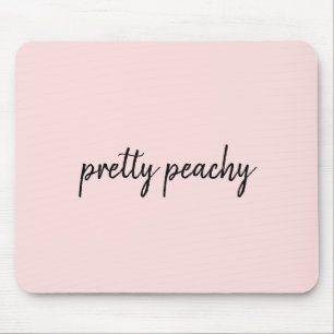Mousepad Apenas Pêssego Moderno Design Minimalista Fofo