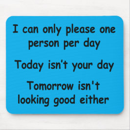 Mousepad Apenas Por Favor Uma Pessoa