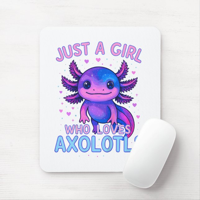 Mousepad Apenas Quem Ama Axolotls (Com mouse)