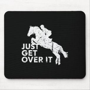 Mousepad Apenas Supere O Cavalo Saltando Equestre Horsebac