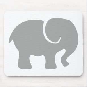 Mousepad Apenas um Elefante Cinza