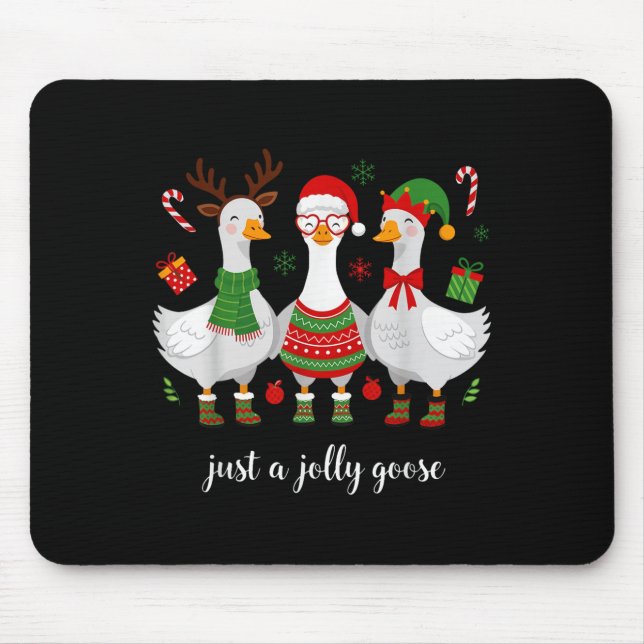 Mousepad Apenas um ganso-doce - ganso-natal - Goose Feliz (Frente)