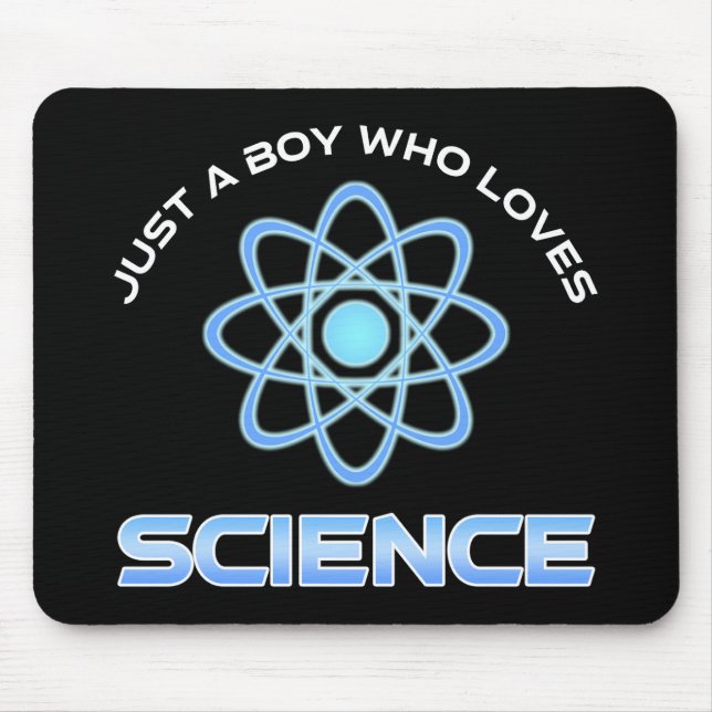 Mousepad Apenas um garoto que ama ciência (Frente)