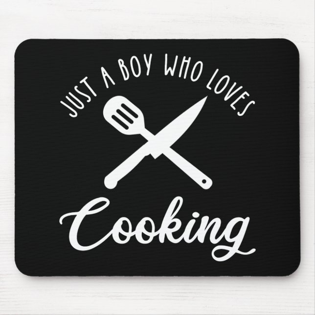 Mousepad Apenas Um Menino Que Adora Cozinhar (Frente)