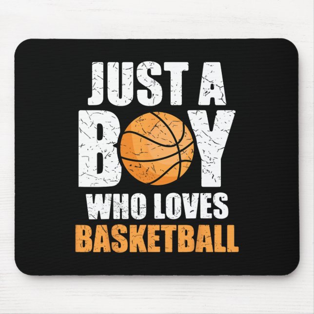 Mousepad Apenas Um Menino Que Ama O Basquete 1 (Frente)