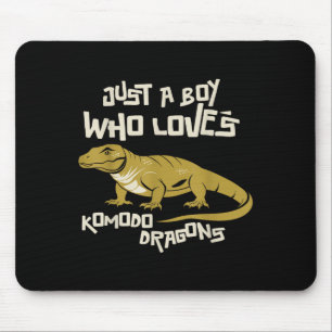 Mousepad Apenas Um Menino Que Ama Os Dragões Komodo
