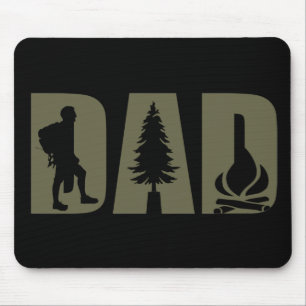 Mousepad apenas um pai que ama acampar e caminhar