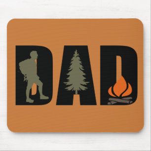 Mousepad apenas um pai que ama acampar e caminhar