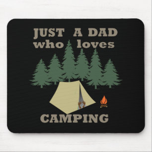 Mousepad apenas um pai que ama acampar e caminhar