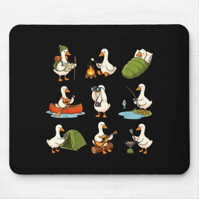 Mousepad Apenas uma camisa de ganso de acampamento ganso bo (Frente)