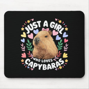 Mousepad Apenas Uma Garota Que Ama Capybaras Capybara Fofo