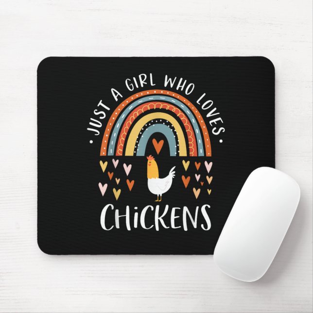 Mousepad Apenas Uma Garota Que Ama Presentes Arco-íris De F (Com mouse)