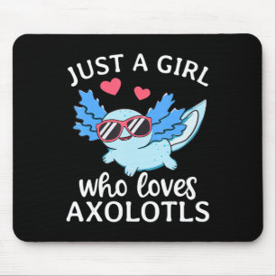Mousepad Apenas Uma Menina Que Ama Axolotls Anime Kawaii Cu