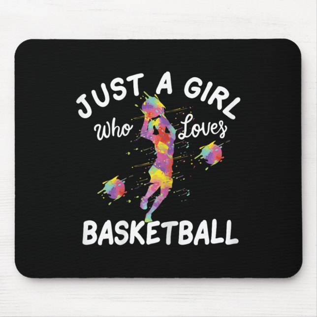 Mousepad Apenas Uma Menina Que Ama Basquete (Frente)