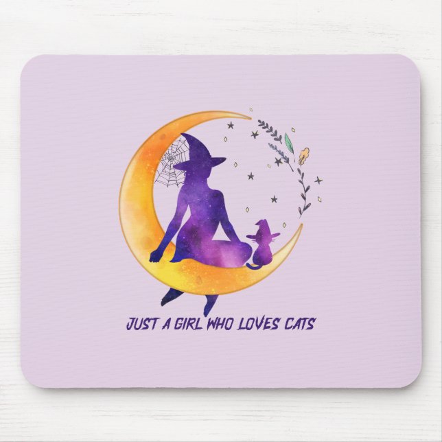 Mousepad Apenas Uma Menina Que Ama Gato (Frente)