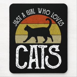Mousepad Apenas Uma Menina Que Ama Gatos