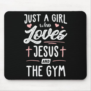 Mousepad Apenas Uma Menina Que Ama Jesus E A Mulher-Present