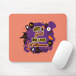 Mousepad Apenas Uma Menina Que Ama O Halloween