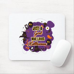 Mousepad Apenas Uma Menina Que Ama O Halloween