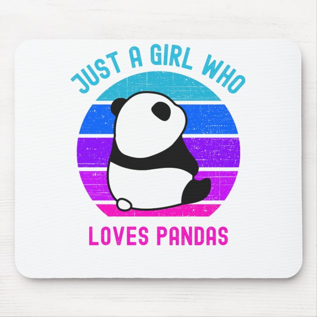 Mousepad Apenas Uma Menina Que Ama Pandas (Frente)