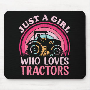 Mousepad Apenas Uma Menina Que Ama Tratores