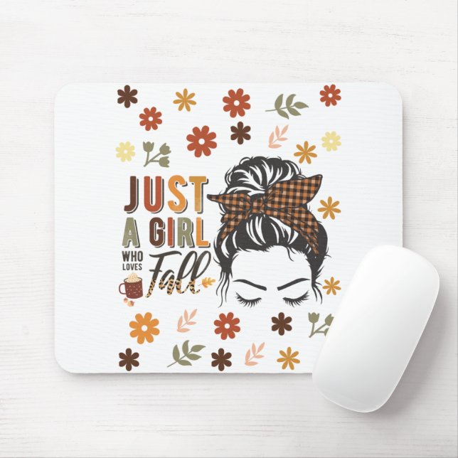 Mousepad Apenas Uma Menina Que Ama Uma Queda (Com mouse)