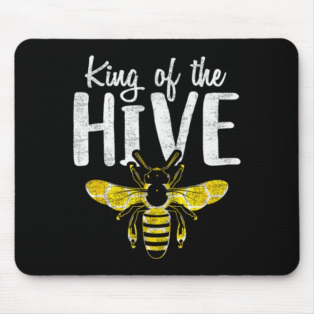 Mousepad Apicultores Rei Da Colmeia Presente Divertido De A (Frente)