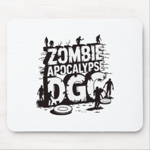 Mousepad Apocalipse Zumbi Dgc Divertido Amante de Disc Golf