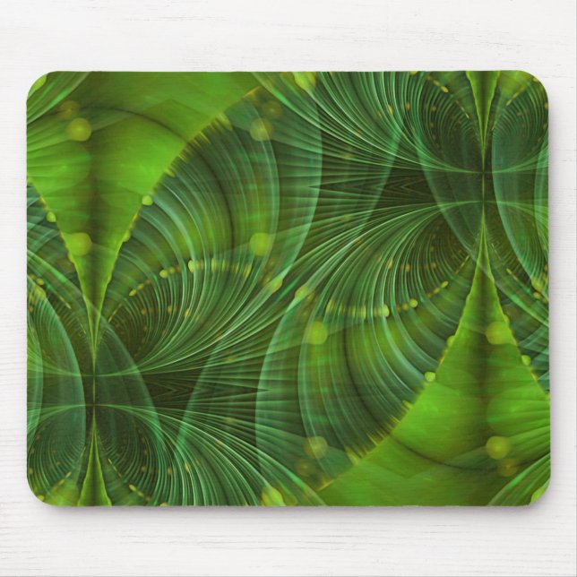 Mousepad Apófise - Arte Fractal I - Verde (Frente)