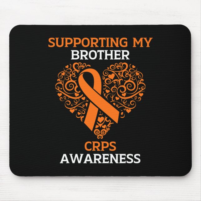 Mousepad Apoiando Meu Irmão Rsd Crps Consciência Mês Ora (Frente)