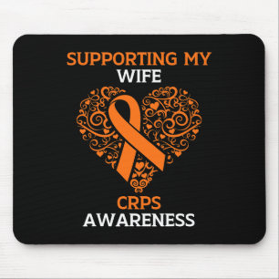 Mousepad Apoiando minha esposa RSD Mês de Consciência CRPS