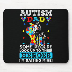 Mousepad Apoiar Orgulhoso Pai do Autismo Mês de Conscientiz