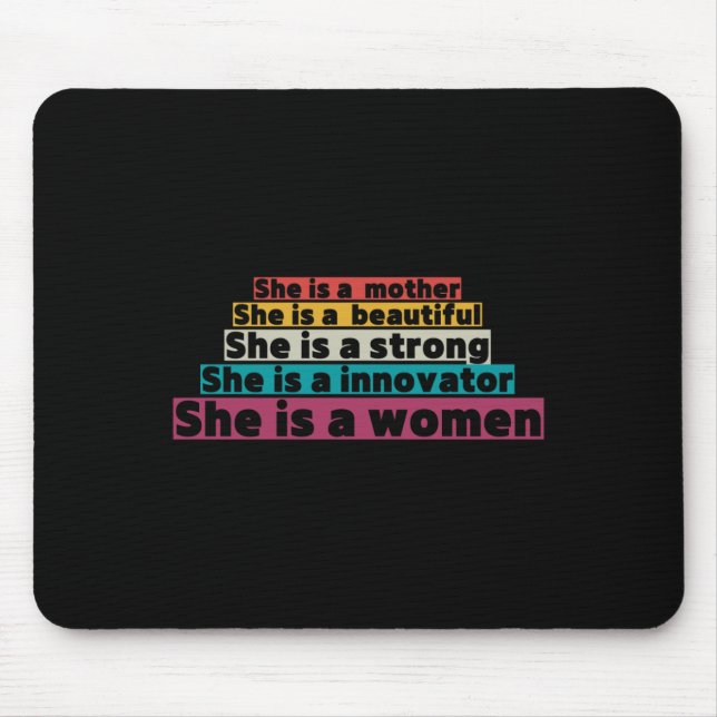 Mousepad Apoiar os direitos das mulheres (Frente)