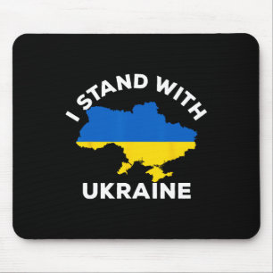 Mousepad Apoie a Ucrânia Eu Estou Com a Ucrânia Mapa Ucrani