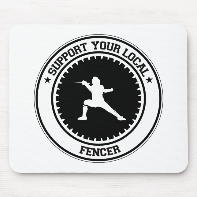 Mousepad Apoie seu esgrimista local (Frente)