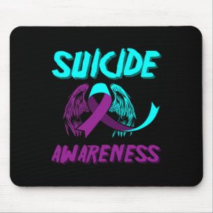 Mousepad Apoio à Consciência Suicida Asas Suicidas Prevençã