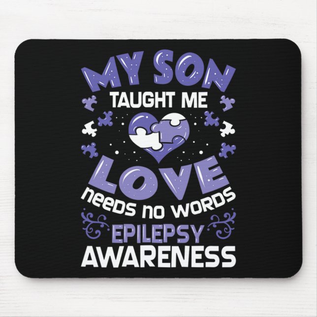 Mousepad Apoio à Epilepsia - Filho com Conscientização sobr (Frente)
