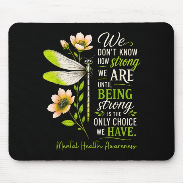 Mousepad Apoio a Guerreiras Dragonfly Saúde Mental (Frente)