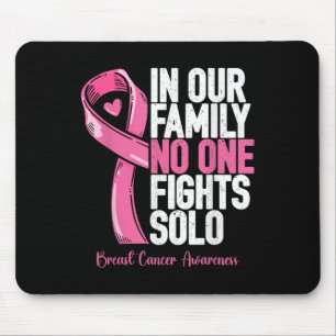 Mousepad Apoio ao cancer de mama Família Mulheres Cancer A