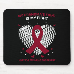 Mousepad Apoio ao Câncer de Sangue Infantil Avó Mieloma Múl