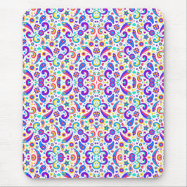 Mousepad Apoio de rato colorido apresenta um intricado padr