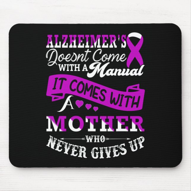 Mousepad Apoio Mãe Consciente Guerreiro Heimer Mãe  (Frente)