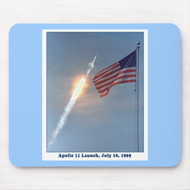 Mousepad Apollo 11 lançamento 16 de julho de 1969 (Frente)