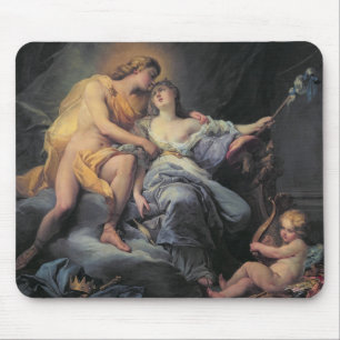 Mousepad Apollo que acaricia a ninfa Leucothea (óleo no