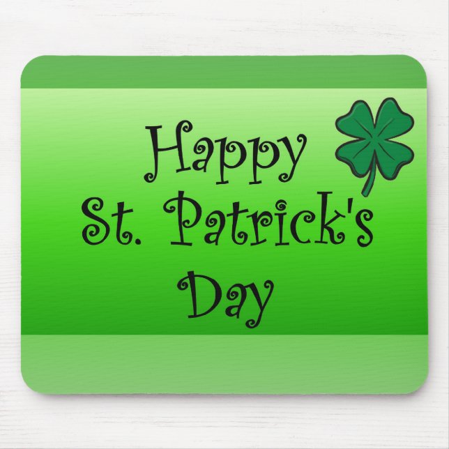 Mousepad &apos felizes de St Patrick; dia de s (Frente)