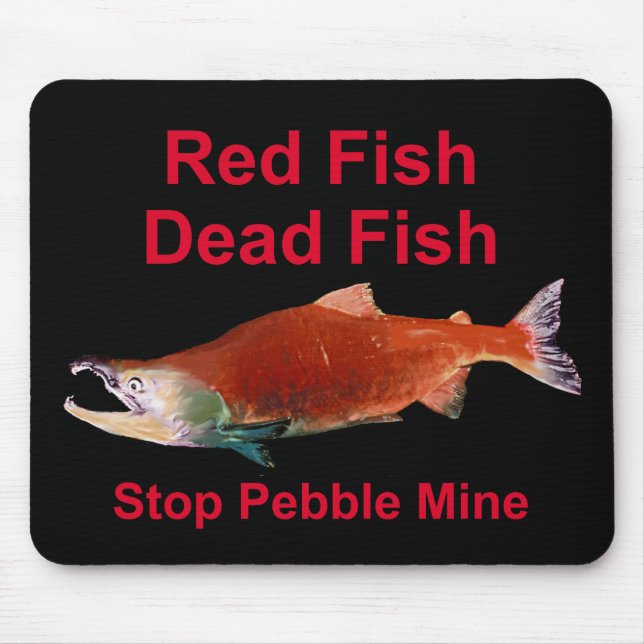 Mousepad Após o Salmão - Parar o Pebble Mine (Frente)