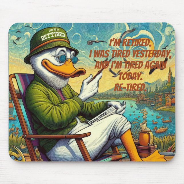 Mousepad Aposentado e reaxado (Frente)