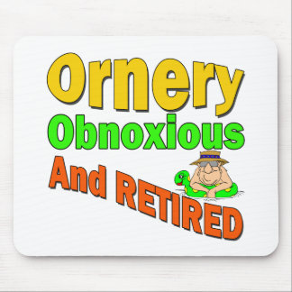 Mousepad Aposentado obnóxio Ornery
